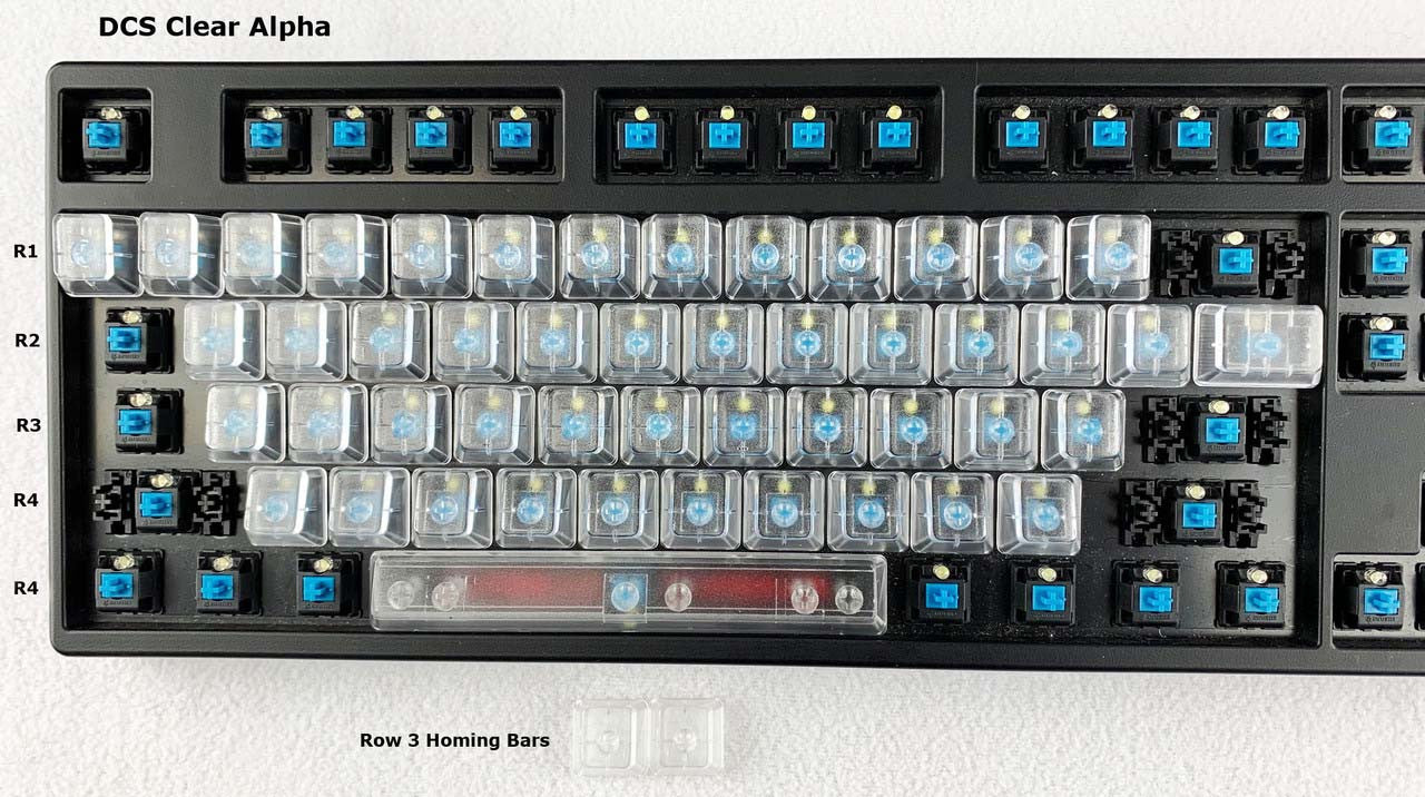 DCS Clear - Individual Keycaps