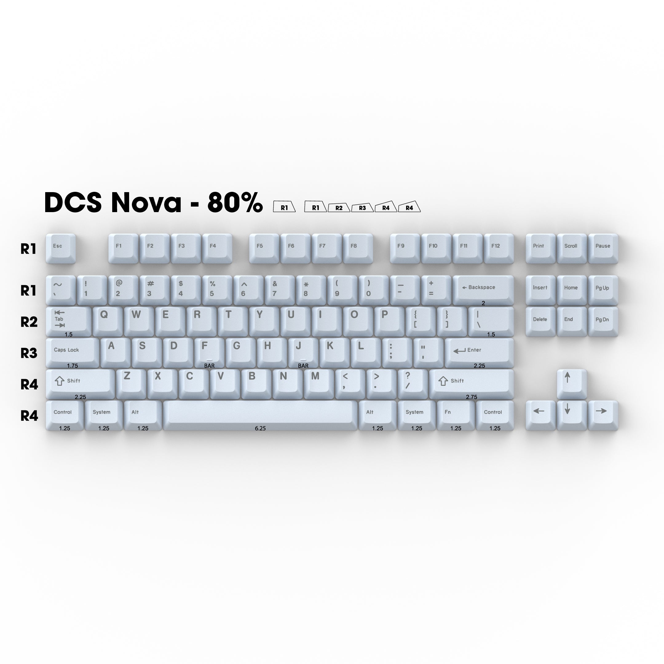 DCS Nova - Individual Keycaps